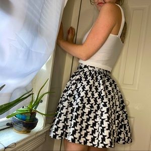 Express Houndstooth Skirt